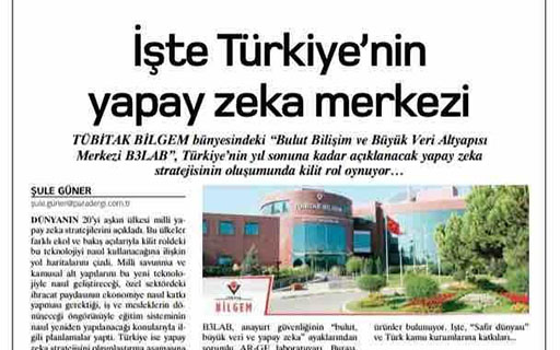 Money Magazine - TURKEY’s Artificial Intelligence Center
